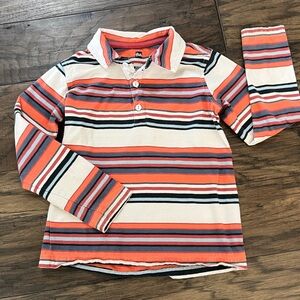 Tea Collection Striped Long-Sleeved Polo